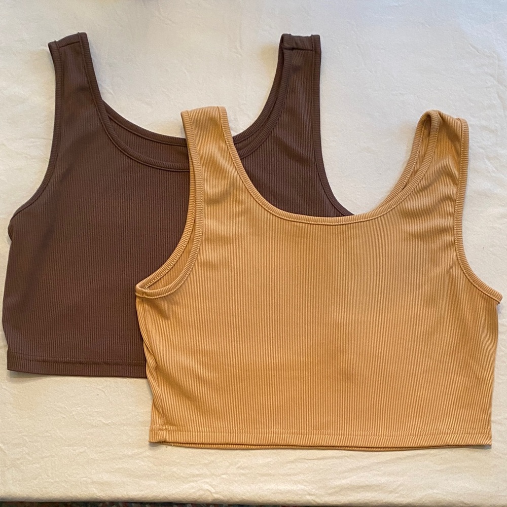SHEIN Ribbed Tank Tops (2)